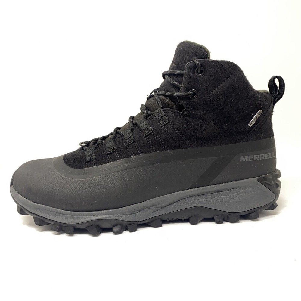 Merrell Thermo Snowdrift Mid Shell Mens Waterproof Boots Black J19269 NEW Sz 9 - Picture 5 of 6